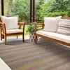 Image de Tapis extérieur-intérieur motifs lignes vert 200x290