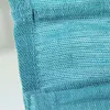 Image de Store voilage en jute et coton bleu clair 60x200 - style bohème