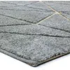 Image de Tapis à motifs géométriques gris 133x190