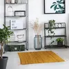 Image de Tapis en cuir tressé camel 60x90