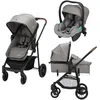 Image de Poussette 3 En 1 I-Size Avec Assise Convertible En Nacelle Et Cosi, Haze Gris Mineral en occasion ou reconditionné