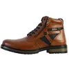 Image de Bottines Homme - REDSKINS - Eternel - Cuir de Vachette - Noir - Talon Plat - Lacets et Zip