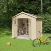 Image de Abri de jardin bois TRIGANO 6.25 m² avec porte simple et panneaux robustes pour organiser et protéger votre matériel extérieur