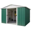 Image de Abri de jardin métal vert 11 m2 Yardmaster + kit dancrage