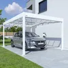Image de Carport design aluminium blanc Libeccio 16 m²