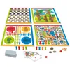 Image de Coffret 4 Jeux De Societe Et Jeu De Cartes - Jeujura - Pions En Bois - Blanc - 30 min - Enfant