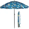 Image de Isotoner Parasol de plage ultra résistant structure anti vent léger et anti uv upf50+ hawaii