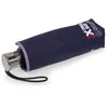 Image de Isotoner Parapluie X-tra Solide anti-retournement ultra déperlant ouverture/fermeture automatique marine liseré foncé femme