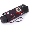 Image de Isotoner Parapluie compact solide ultra déperlant à ouverture manuelle fleurs pensées femme