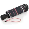 Image de Isotoner Parapluie solide déperlant large couverture 98 cm mini 21cm et automatique rayure petit coeur femme