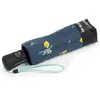 Image de Isotoner Parapluie solide déperlant large couverture 98 cm mini 21cm et automatique citron jaune femme