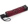 Image de Isotoner Parapluie solide déperlant à ouverture/ fermeture automatique bandana bordeaux femme