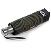 Image de Isotoner Parapluie Xtra Solide antiretournement 28cm déperlant ouverture/fermeture automatique zèbre kaki femme