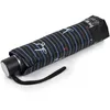 Image de Isotoner Parapluie solide déperlant 23cm plié à ouverture/ fermeture manuelle rayure noeud bleu femme