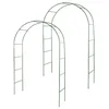 Image de Lot de 2 arches de jardin métallique pour plantes grimpantes - Arceau rosiers grimpants - Résistant aux intempéries