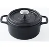 Image de INVICTA Cocotte ronde - Ø 20 cm - Noir - Tous feux dont induction