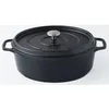 Image de INVICTA Cocotte ovale - Ø 31 cm - Noir - Tous feux dont induction