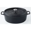 Image de INVICTA Cocotte ovale - Ø 33 cm - Noir - Tous feux dont induction