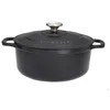 Image de Chasseur Cocotte ronde en fonte émaillée 26cm noir - puc472601