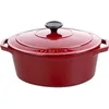 Image de Cocotte en fonte émaillée - CHASSEUR - ovale 31 cm - rouge sublime - tous feux dont induction