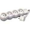 Image de LEGRAND Rallonge multiprise standard 4x2 P+T cordon 15 m blanc et gris