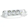 Image de C2G Multi-Outlet Extension for Comfort - Coupe-circuit - CA 230 V - 3500 watt - entrÃ©e : alimentation - connecteurs de sortie : 3 (3 pÃ´les (France/Belgique)) - 1.5 m cordon - blanc en occasion ou reconditionné