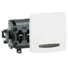 Image de Bouton poussoir à voyant saillie composable - LEGRAND - 86105 - Blanc - 6A - Filaire