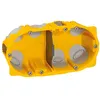 Image de Boîte dencastrement - LEGRAND - Energy - 2 postes - Jaune - Plastique