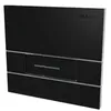 Image de Plaque de commande Segment Noir mat réservoirs encastrés Verso 350 Verso 1100 PMR Intraslim double volume