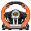 Image de [Orange] Volant de jeu avec pédale pxn v3ii - jeu de course à double moteur à vibration - noir