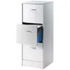 Image de Classeur 3 tiroirs pour dossiers suspendus Contemporain blanc - L 414 cm