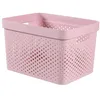 Image de CURVER Panier de rangement Infinity 17 L - Aspect tricot - Plastique recyclé - Rose