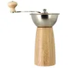 Image de Moulin à café - OGOLIVING - Auguste - 21 cm - Manivelle - Bois / Inox