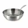 Image de Wok triply 28cm en acier inoxydable - made in france