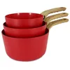 Image de Set de 3 casseroles colorama magenta - casserole 16/18 et 20 cm - en aluminium - revÊtement antiadhÉsif en cÉramique