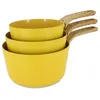 Image de Set de 3 casseroles colorama safran - casserole 16/18 et 20 cm - en aluminium - revetement antiadhesif en ceramique