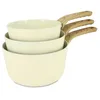 Image de Set de 3 casseroles colorama crÈme- casserole 16/18 et 20 cm - en aluminium - revÊtement antiadhÉsif en cÉramique