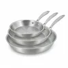 Image de Set 3 poÊles triply en acier inoxydable induction 28/24 et 28cm - made in france