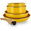 Image de Set de 5 pieces cuisson en aluminium recycle safran