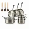 Image de Set 10 piÈces cuisson professionnel en acier inoxydable induction