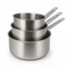 Image de Set de 3 casseroles professionnel 16/18/20cm en acier inoxydable