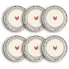 Image de Lot 6 assiettes plates gallina 26cm en grÈs