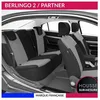 Image de Housses de siège sur mesure pour PARTNER / BERLINGO 2 (04/2008 à 08/2018) Housse Voiture / Auto dintérieur Jeu complet