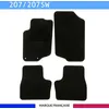 Image de Tapis de sol voiture - Sur mesure pour Peugeot 207 / 207 SW / 207 + (04/2006-06/2014) - Antidérapant - Clips et Scratch