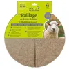 Image de Disques de paillage - Naturel - Lot de 2 - 600 g/m² - 0.4x0.4 m - Fibre végétale