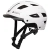 Image de Casque de vélo loisir CAIRN Clarke - mat white - 55/58 cm - ABS - Lampe led intégrée et détachable