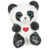 Image de Peluche Cutydoo Love Panda - GIPSY TOYS - 13 cm - Gris