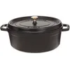 Image de STAUB Cocotte Ovale - En fonte - Emaillée - 31 cm - 55L - Noir Mat