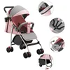 Image de XUANYU Poussette Canne dès la Naissance jusqu'à 22 kg Pliage dune seule mainCapote extensible 4 Roues amorties Rose