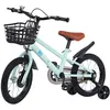 Image de B.LIVEM 16 Pouces Vélo denfant pour Filles garçons de 5-9 Ans vélo de Fille avec Panier Roues stabilisatrices Vert Clair